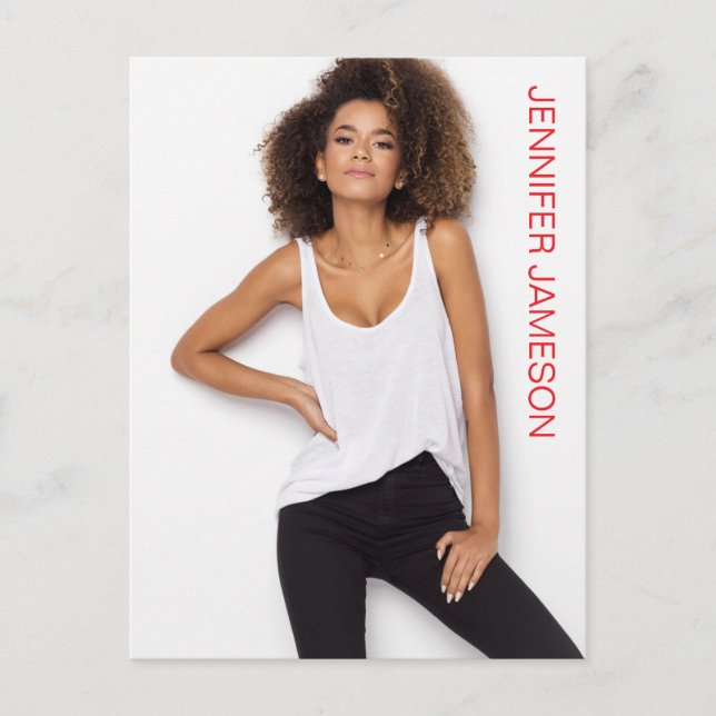 Carte Postale Borderless Actor Model Talent Promo Postcard (Devant)