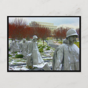 Carte Postale bordure du mémorial de la guerre de Corée