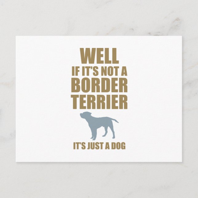 Carte Postale Bordure Terrier (Devant)