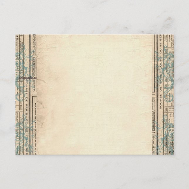 Carte Postale Bordures vintages (Devant)