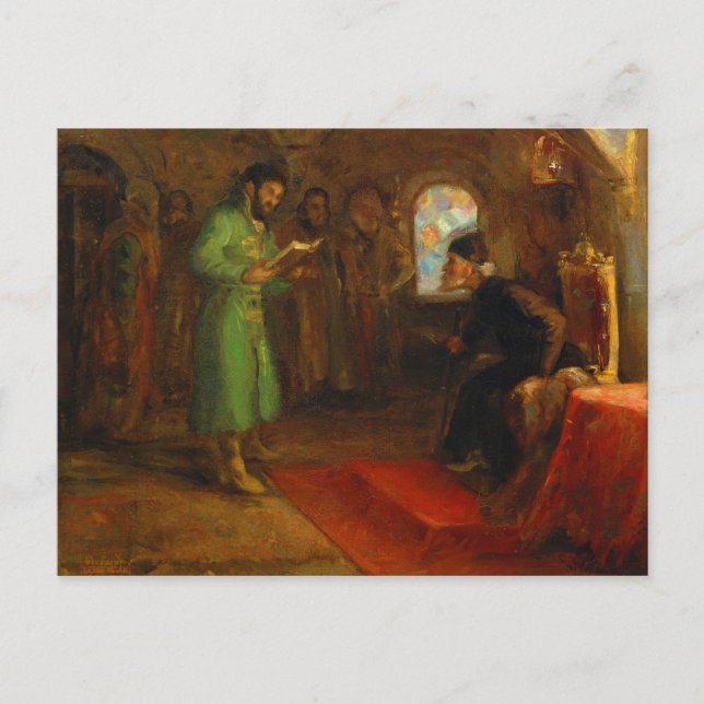 Carte Postale Boris Godunov avec Ivan le Terrible (Devant)