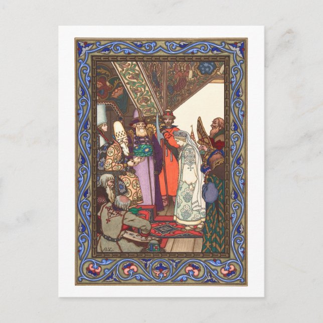 Carte Postale Boris Zvorykin - La neigée (Devant)