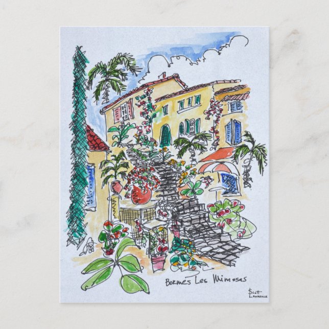 Carte Postale Bormes-les-Mimosas | Provence-alpes-cote d'azur (Devant)