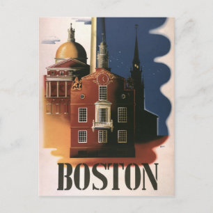 Carte Postale Boston