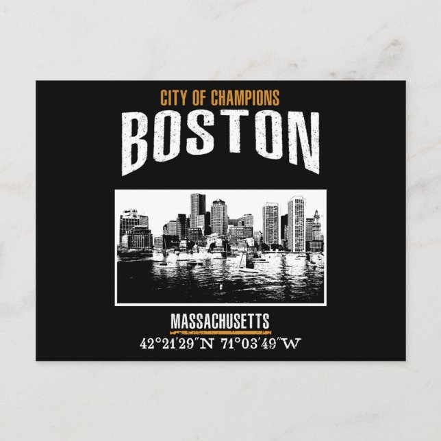 Carte Postale Boston (Devant)