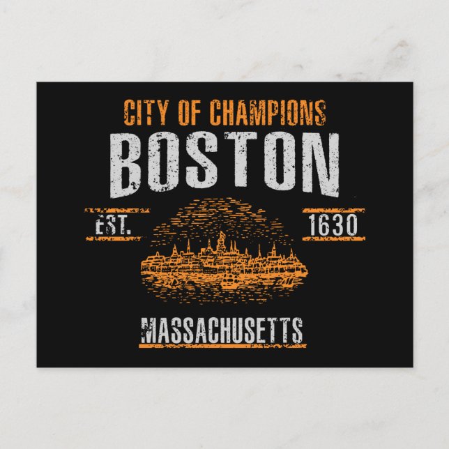 Carte Postale Boston (Devant)