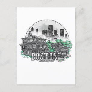 Carte Postale Boston City Massachusetts USA
