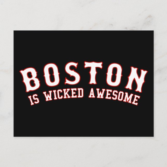 Carte Postale Boston est génial (Devant)