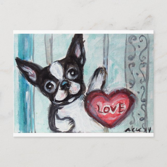 Carte Postale Boston Happy Heart (Devant)