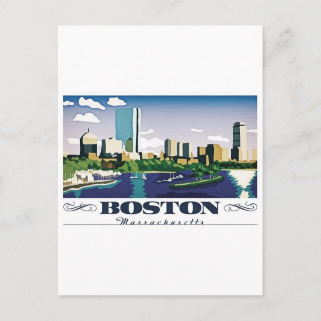 Carte Postale Boston, Massachusetts (Devant)