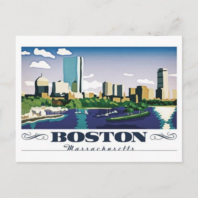 Carte Postale Boston, Massachusetts (Devant)