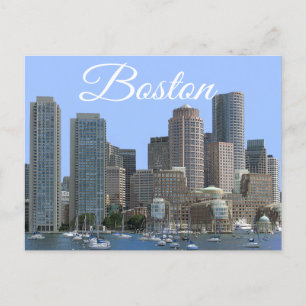 Carte Postale Boston, Massachusetts - Boston Harbour Post Card