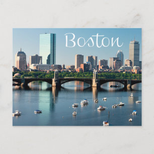 Carte Postale Boston, Massachusetts - Boston Skyline Post Card