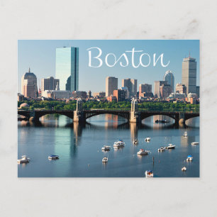 Carte Postale Boston, Massachusetts - Boston Skyline Post Card