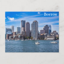 Boston Massachusetts City Skyline Harbour Travel