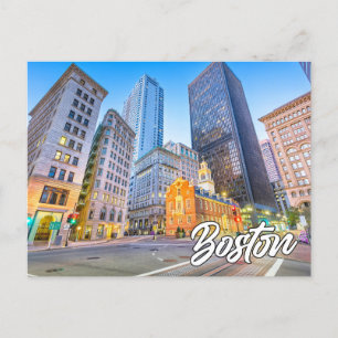 Carte Postale Boston, Massachusetts, États-Unis