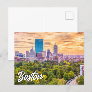 Carte Postale Boston, Massachusetts, États-Unis