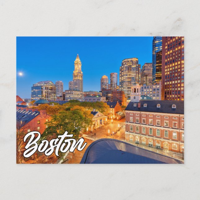 Carte Postale Boston, Massachusetts, États-Unis (Devant)