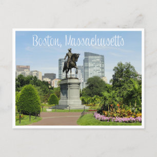 Carte Postale Boston Massachusetts Skyline - États-Unis