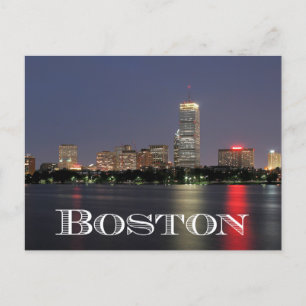 Carte Postale Boston Massachusetts Skyline - États-Unis