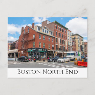 Carte Postale Boston, North End