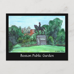 Carte Postale Boston Public Garden Postcard
