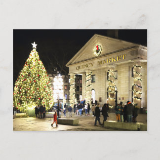 Carte postale Boston Quincy Market Christmas Tree
