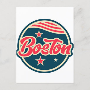 Carte Postale Boston Skyline & Sailboats   Massachusetts Postcar