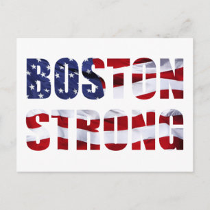 CARTE POSTALE BOSTON STRONG
