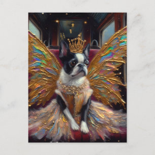 Carte Postale Boston Terrier Fairy