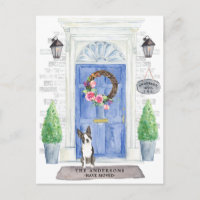 Carte postale Boston Terrier Moving Faire-part