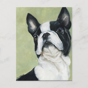 Carte postale Boston Terrier Original Chien Art