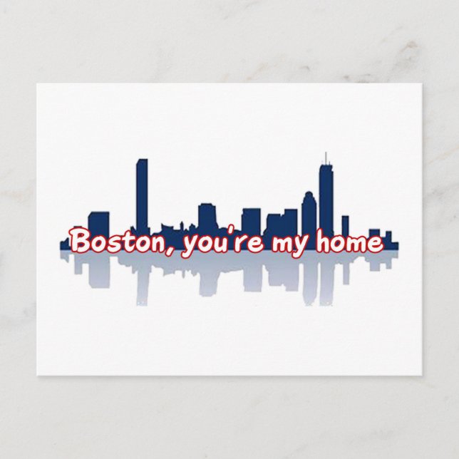 Carte Postale Boston, tu es ma maison (Devant)