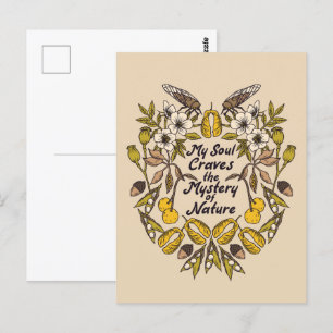 Carte postale botanique Nature Lover Cicada
