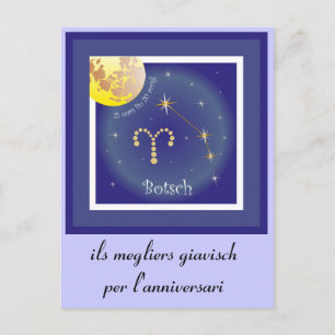 Carte Postale Botsch 21 mars fin 20 avrigl
