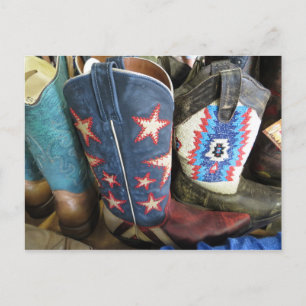 Carte Postale Bottes Cowboy