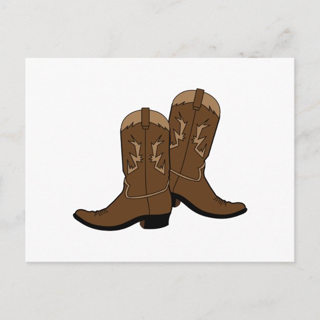 Carte Postale Bottes Cowboy (Devant)