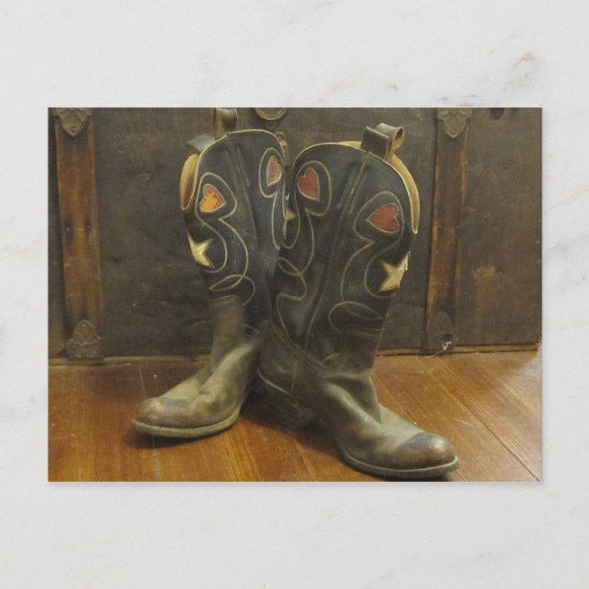 Carte Postale Bottes vintages (Devant)