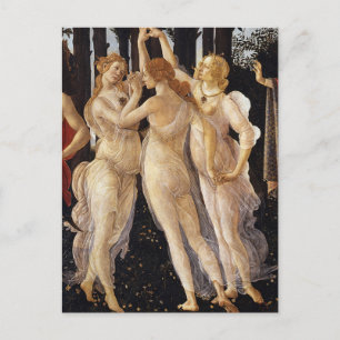 Carte Postale Botticell - Les Trois Grâces dans la Primavera Fin