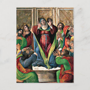 Carte Postale Botticelli - La Descente du Saint-Esprit