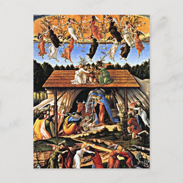 Carte Postale Botticelli - La Nativité Mystique (Devant)