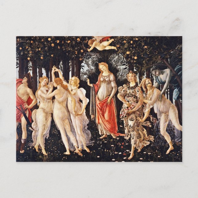 Carte Postale Botticelli - La Primavera Spring (Devant)