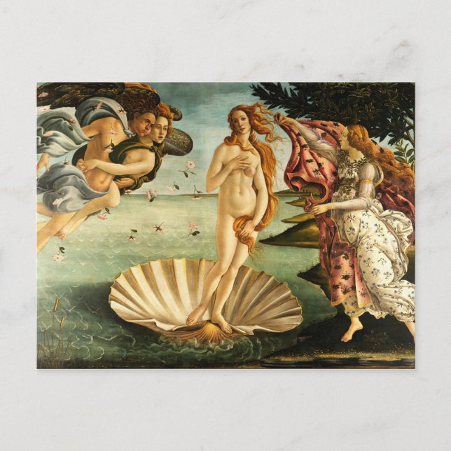 Carte Postale Botticelli Naissance De La Peinture D'Art Renaissa (Devant)