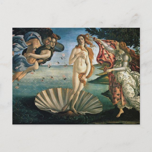 Carte Postale Botticelli naissance de Vénus (Devant)