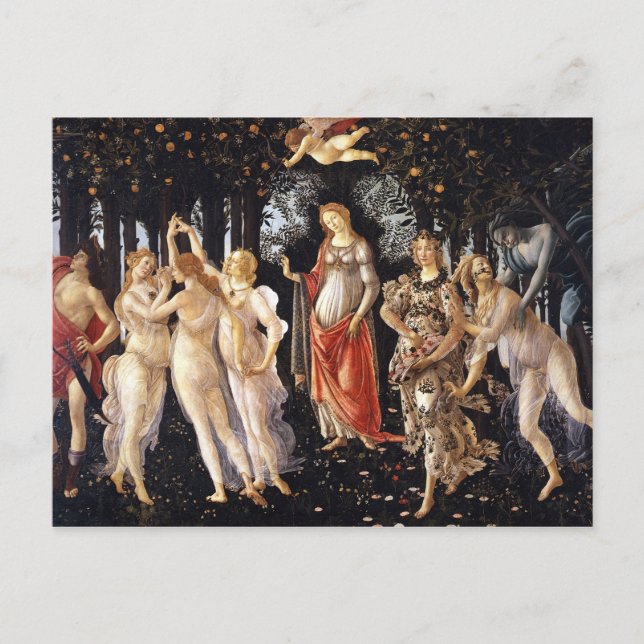 Carte Postale BOTTICELLI -Primavera 1482 (Devant)