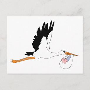 Carte Postale Bouche livrant bébé
