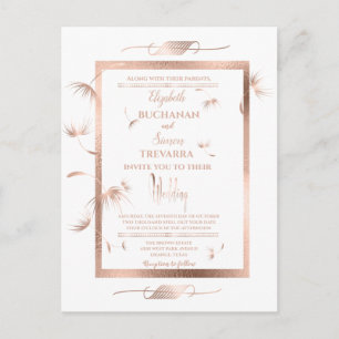 Carte Postale Bouchon rose or Dandelion simple et élégant