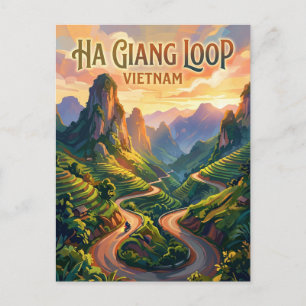 Carte Postale Boucle de Ha Giang au Vietnam