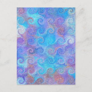 Carte Postale Boucles bleues