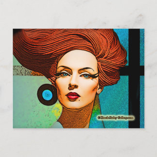 Carte postale "Boucles bleues"